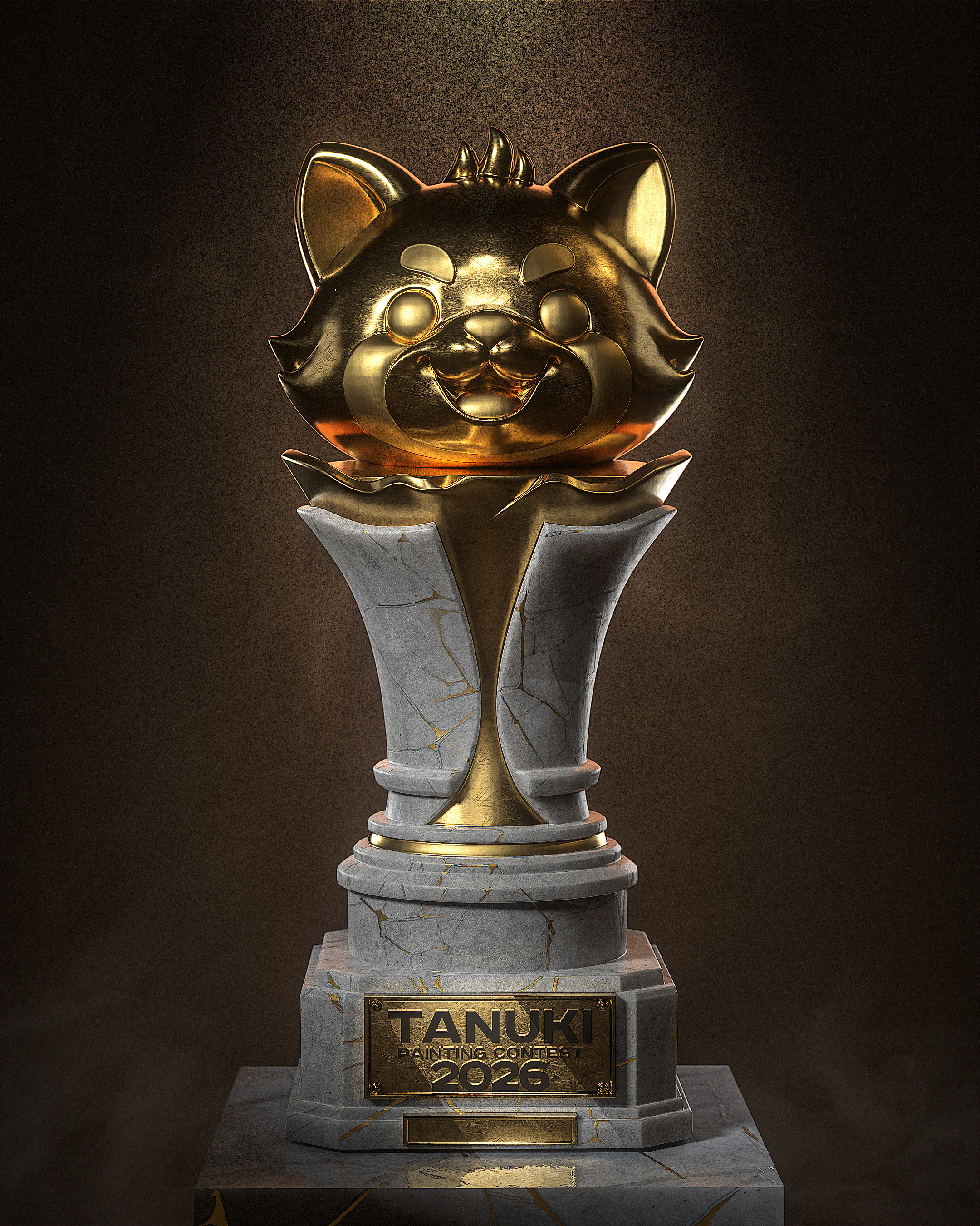 Tanuki Painting Contest 2026 trophy