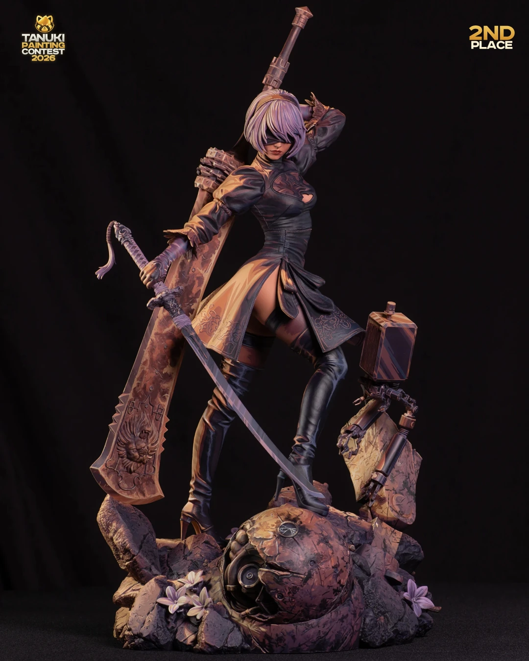 2B (Nier Automata) painted by Filipp Drozdov