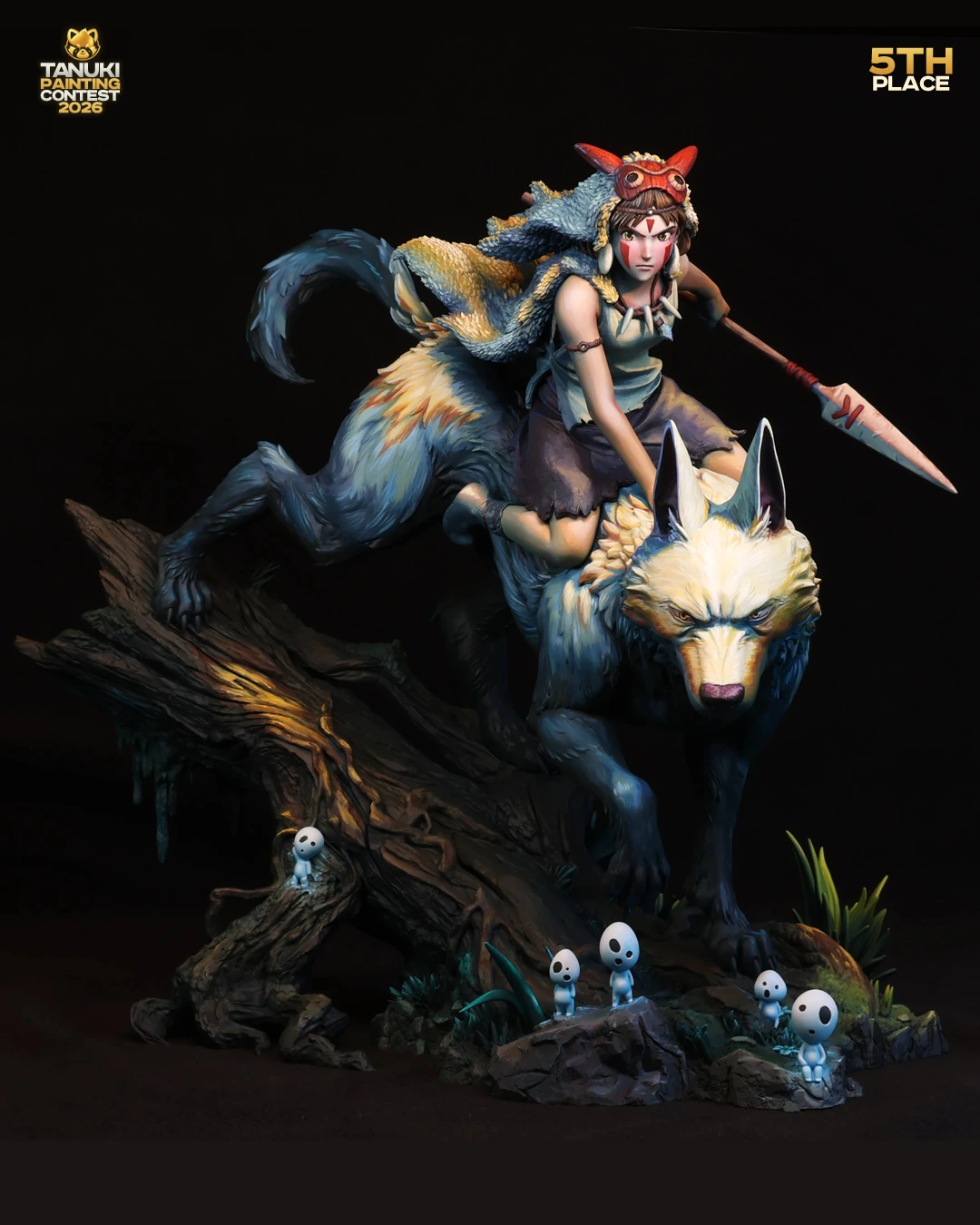 Mononoke Princess painted by Steven Kodani