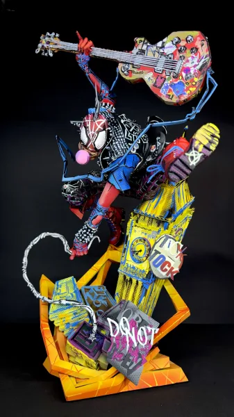 Spider-Punk painted by fanart_osp
