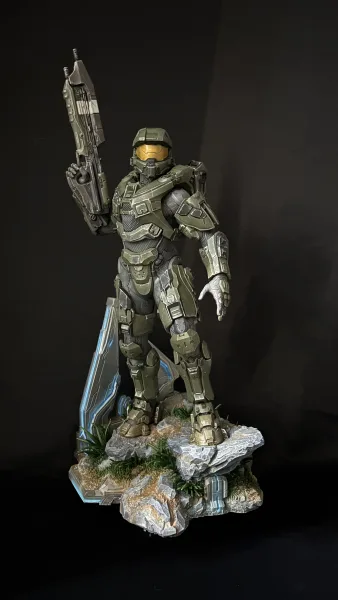 Master Chief painted by Alexandre Boutin