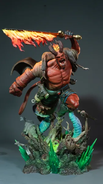 Hellboy painted by Cadmiel Luciano